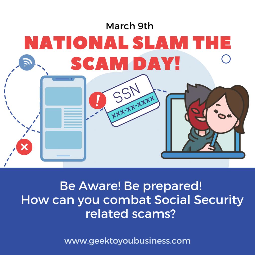 National SLAM THE SCAM Day March 9th